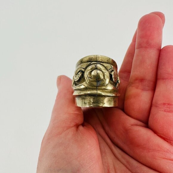 Vintage Brass Shoe Collectors Cigarette Holder Miniature Small Ashtray - Picture 9 of 13